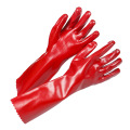 Full Dipped Oil Proof Gloves Red PVC Gloves Safety Work Glove